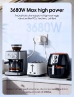 ⁦LDNIO EU Socket Extender With 4 AC outlets⁩ - الصورة ⁦3⁩