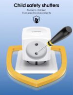 ⁦LDNIO EU Socket Extender With 4 AC outlets⁩ - الصورة ⁦4⁩