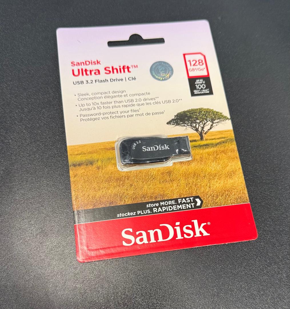 5659 sandisk 128gb ultra shift usb 3.2 flash drive - الصورة 1
