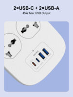 ⁦LDNIO universal power socket 2500w⁩ - الصورة ⁦3⁩